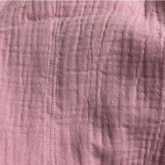 ❤️ L ❤️ NWT Anthro Top Tank Cropped Smocked Tie Back Bow Knotted - Picture 8 of 8